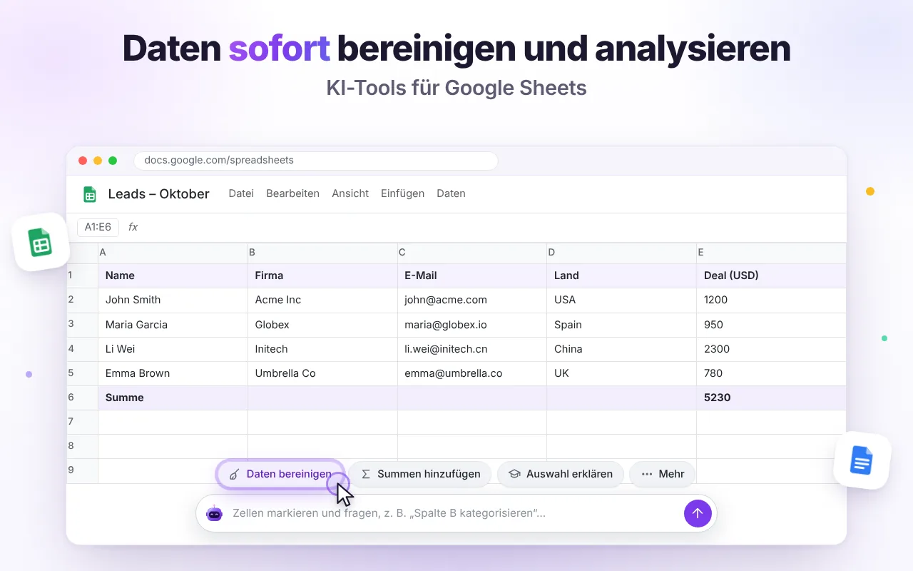 Daten bereinigen und analysieren