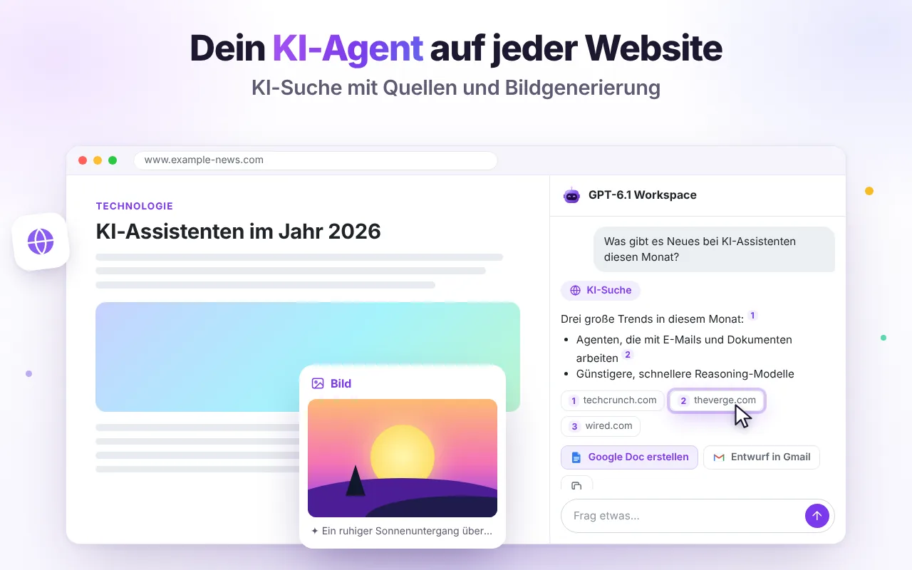 KI-Chat auf jeder Website
