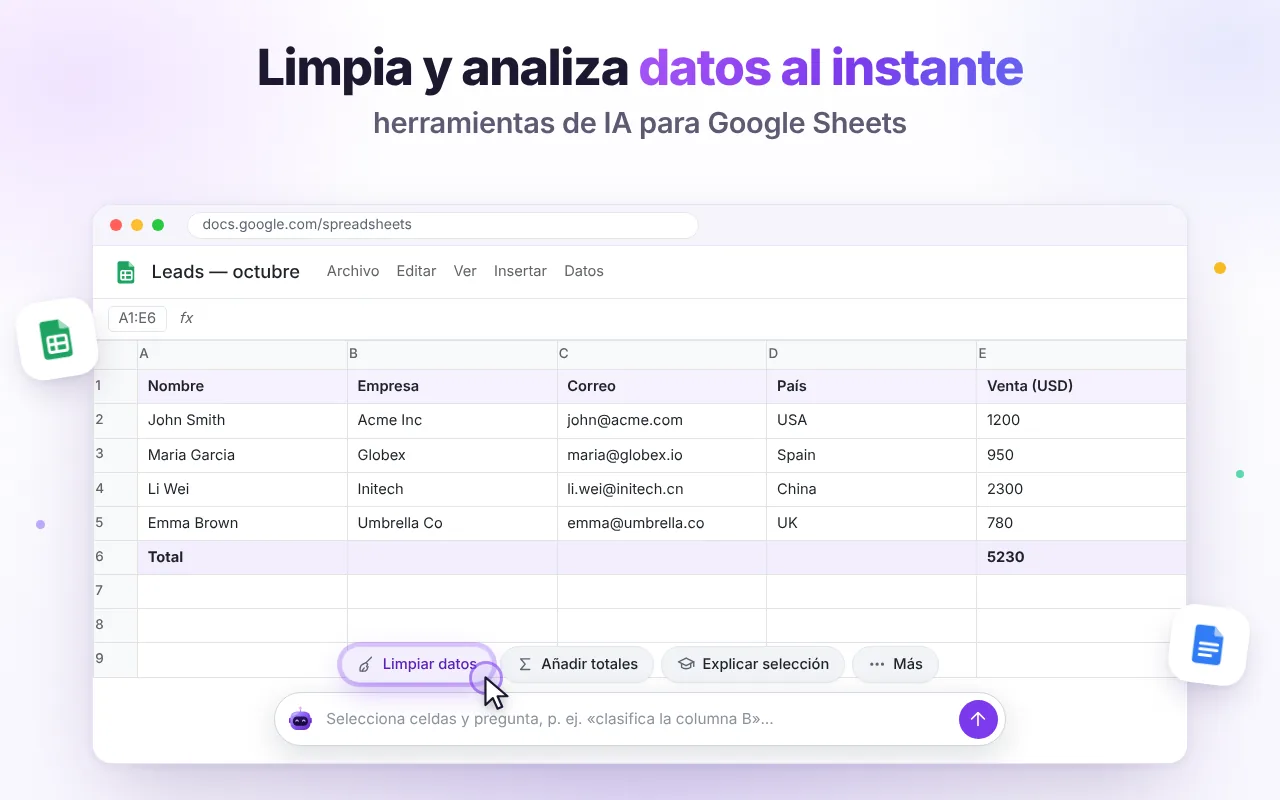 Limpia y analiza datos