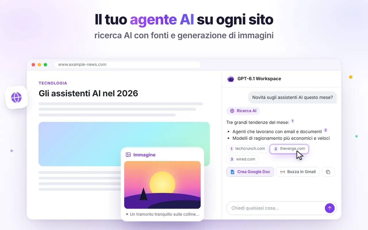 Chat AI su qualsiasi sito