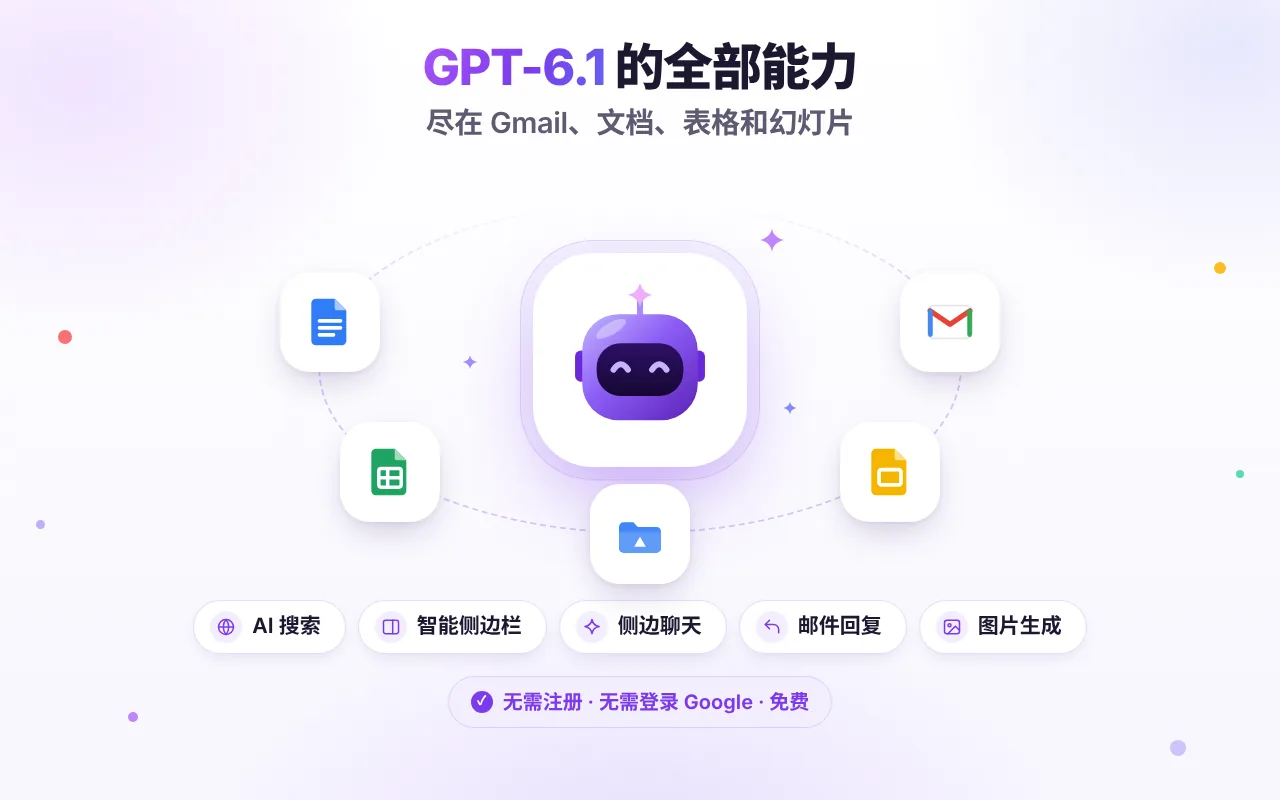 GPT-6.1 Workspace 适用于 Gmail、Google 文档、表格和幻灯片